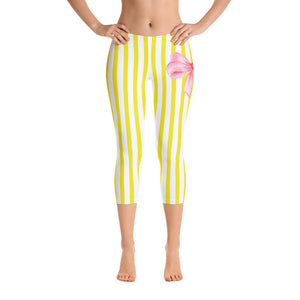 Lemon Drops Capri Leggings