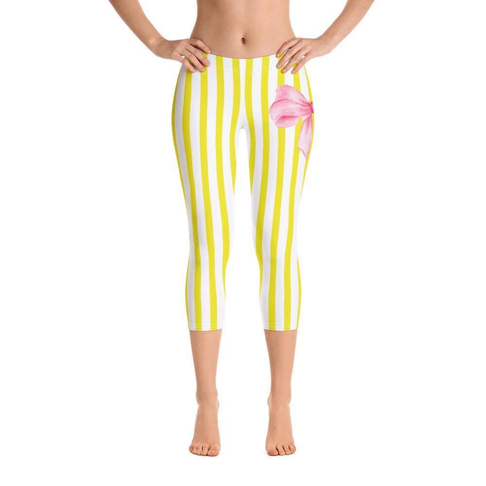 Lemon Drops Capri Leggings