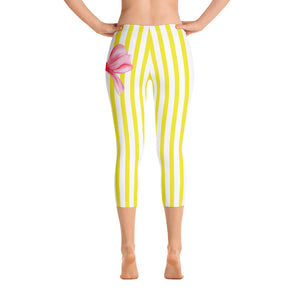 Lemon Drops Capri Leggings