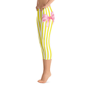 Lemon Drops Capri Leggings