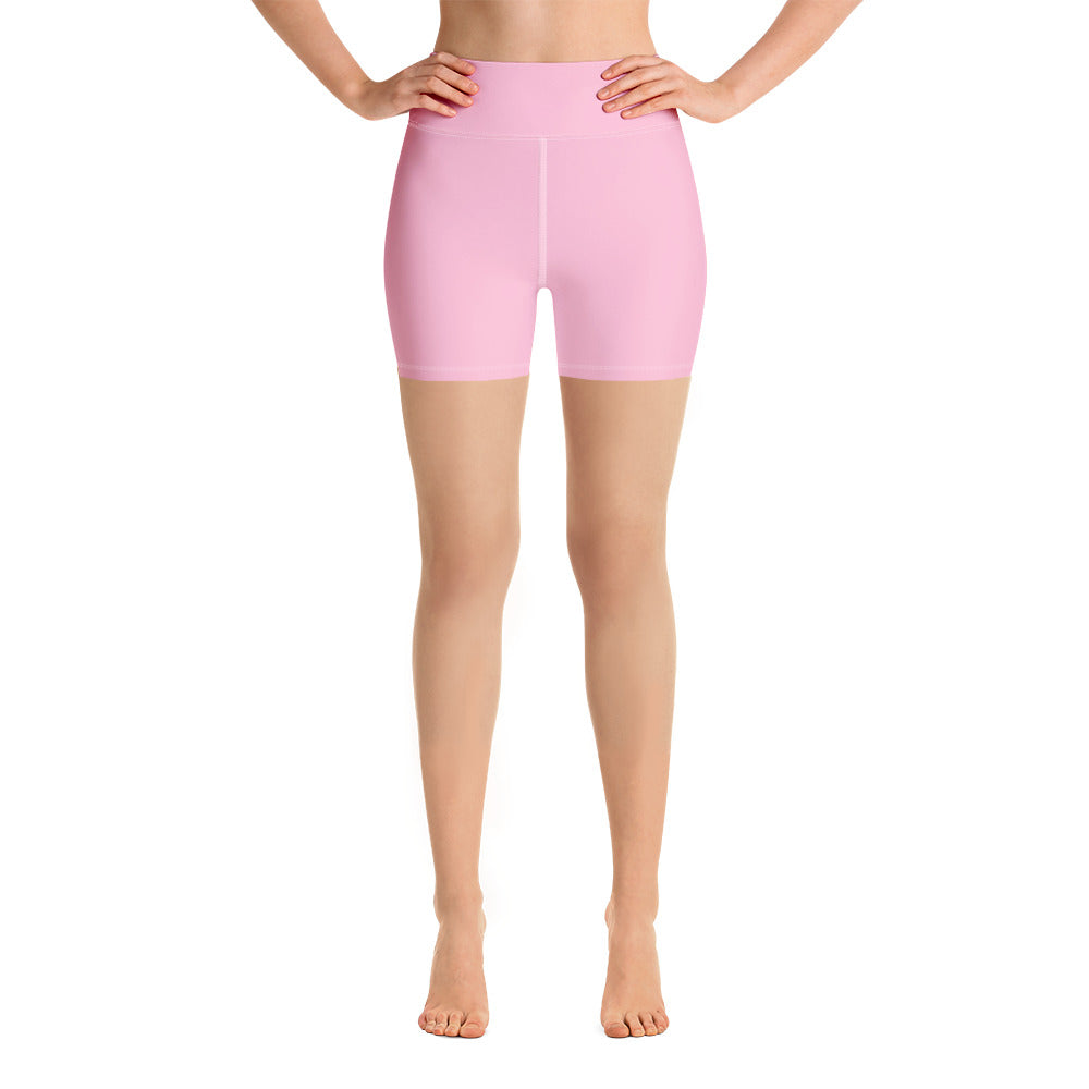 Baby Pink Yoga Shorts